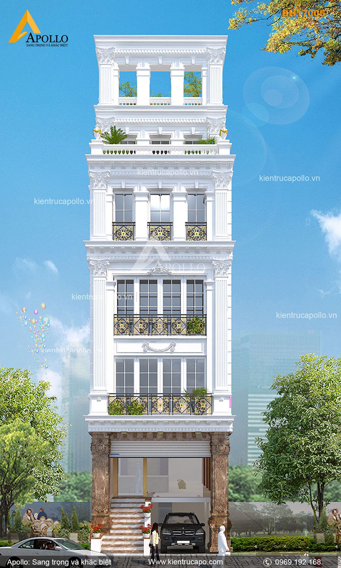 Nhà phố 7 tầng cổ điển giữa lòng Hà Nội NP17005